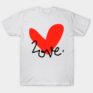 Red Heart Love T-Shirt